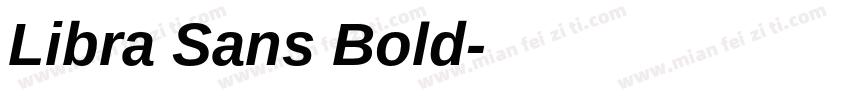 Libra Sans Bold字体转换